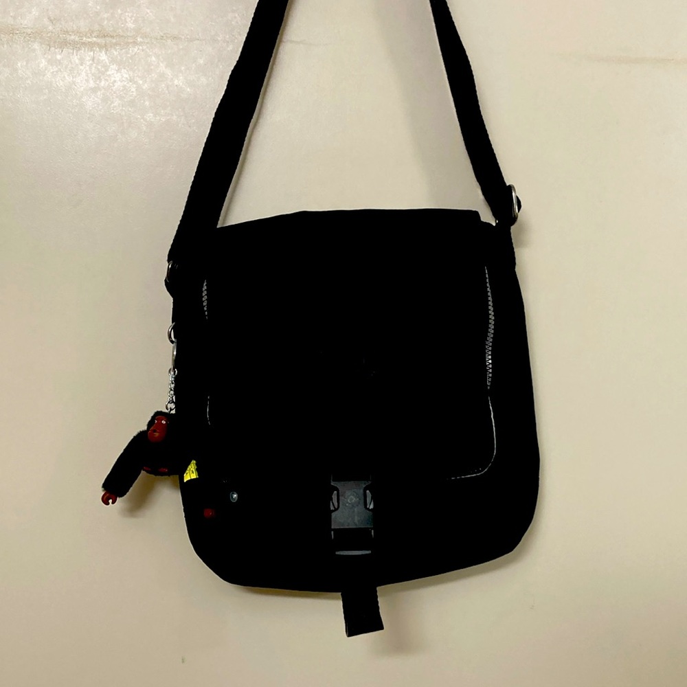 Black Kipling Crossbody bag, Monkey Key chain